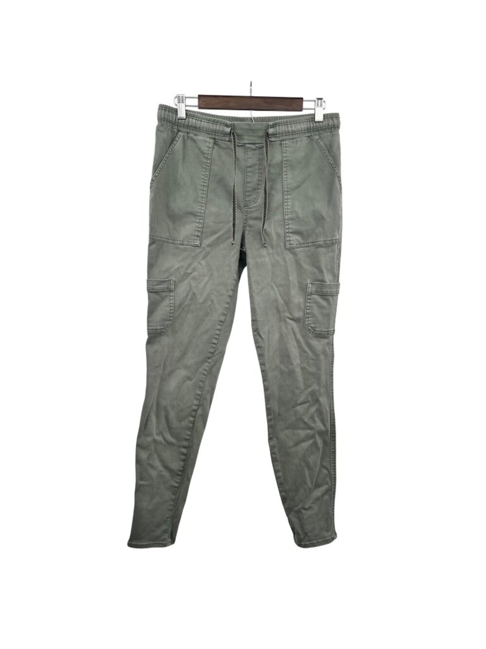 Maurices Womens Skinny Cargo Pants Drawstring Green Size Medium